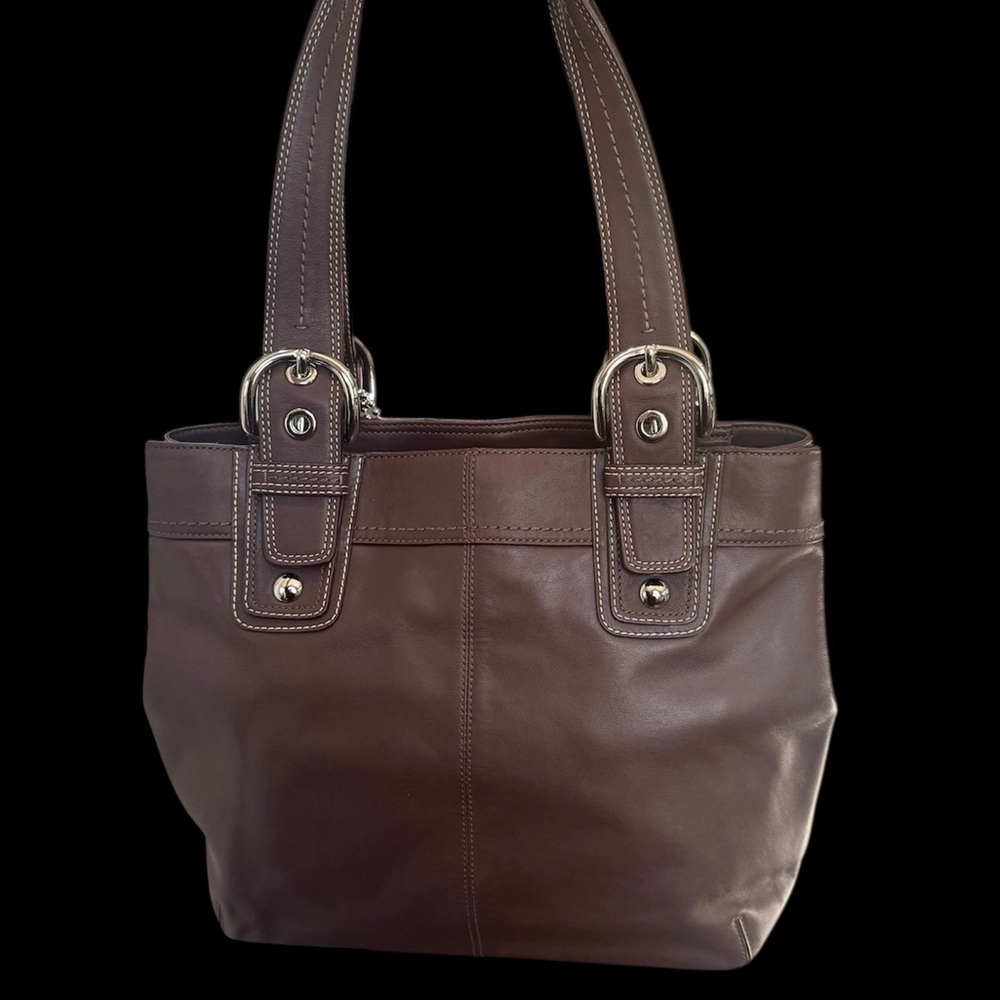NWOT Coach SoHo Tote in Chocolate Leather Shoulder Bag - Picture 6 of 6